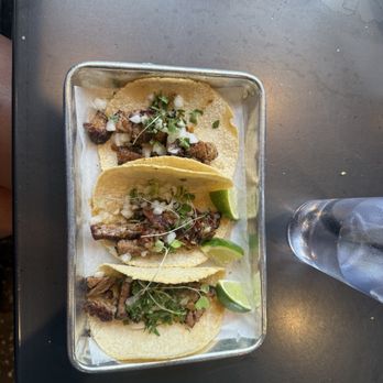 Cochinito Taqueria - Their actual Carne Asada Tacos. This is what you will actually get. - Tacos Near Me - Spokane, Washington