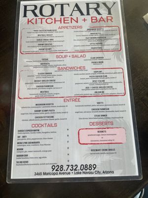 Menu photo 6 Rotary Kitchen + Bar Lake Havasu City, AZ Menu photo 6 Rotary Kitchen + Bar Lake Havasu City, AZ