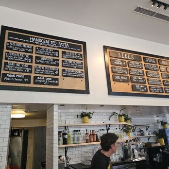 Grassa - Menu board as of July 2025 - Italian Near Me - Portland, Oregon