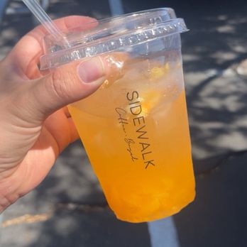 Sidewalk Coffee and Bagel - Peach Lemonade - Coffee & Tea Near Me - Queen Creek, Arizona Sidewalk Coffee and Bagel - Peach Lemonade - Coffee & Tea Near Me - Queen Creek, Arizona