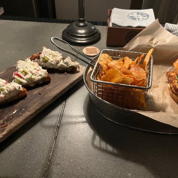 River Roast - Shrimp & Crab Toast - American Near Me - Chicago, Illinois River Roast - Shrimp & Crab Toast - American Near Me - Chicago, Illinois