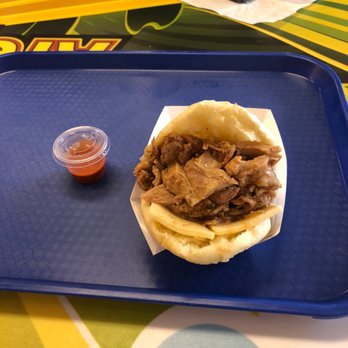 Teque Arepa - Roasted pork and pepper jack arepa - Venezuelan Near Me - Eden Prairie, Minnesota Teque Arepa - Roasted pork and pepper jack arepa - Venezuelan Near Me - Eden Prairie, Minnesota
