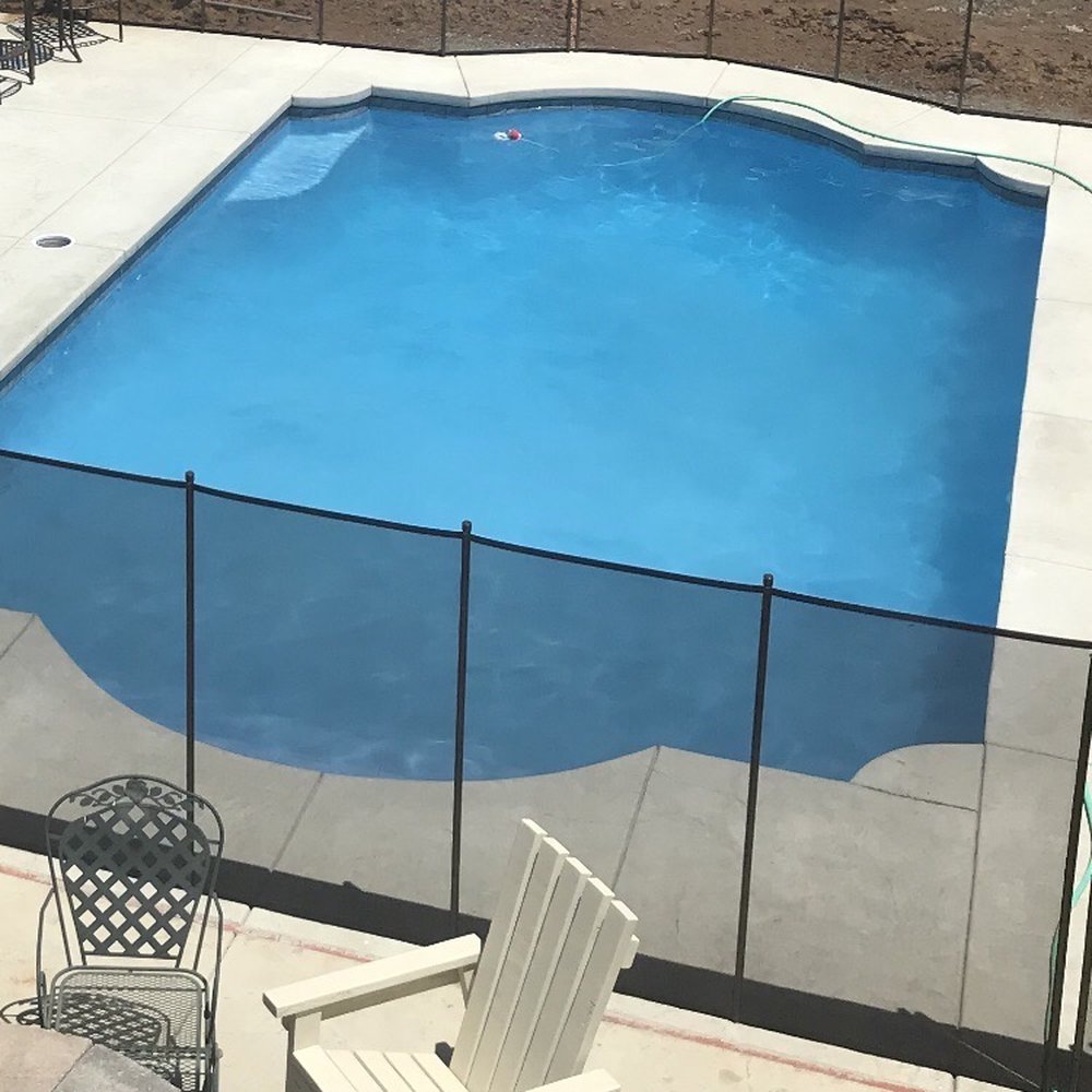 Finished pool. Finished pool.