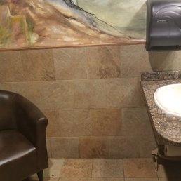 Restroom has a toilet, sink and easy chair. OK, I wasn't expecting any company. Restroom has a toilet, sink and easy chair. OK, I wasn't expecting any company.