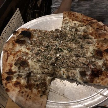 American Flatbread - Sorry I always forget to get the "before" pic- and I was hungry! - Pizza Near Me - Burlington, Vermont