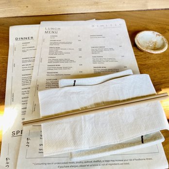 Himitsu - Menu Nov 2022 - Sushi Bars Near Me - La Jolla, California