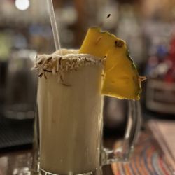 La Posta de Mesilla - Their version of a piña colada. Tasty, but very sweet.