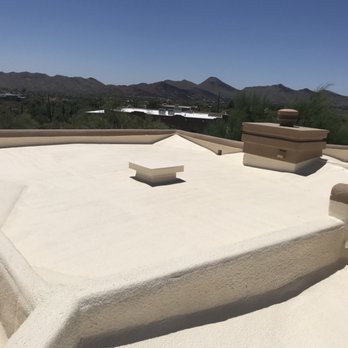 Integrity Roofing - Tan foam roof. - Roofing Near Me - Chandler, Arizona Integrity Roofing - Tan foam roof. - Roofing Near Me - Chandler, Arizona