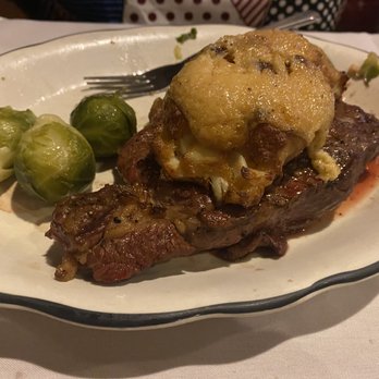 Michael's Steak & Lobster House - Restaurant Week New York Strip with Crab Imperial and Brussels Sprouts. - Steakhouses Near Me - Baltimore, Maryland Michael's Steak & Lobster House - Restaurant Week New York Strip with Crab Imperial and Brussels Sprouts. - Steakhouses Near Me - Baltimore, Maryland