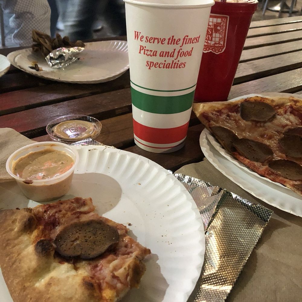 Slices - Enjoying the meal - Pizza Near Me - Tempe, Arizona