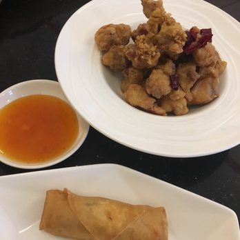 The Bund - Spring roll and spicy chicken - Shanghainese Near Me - Forest Hills, New York