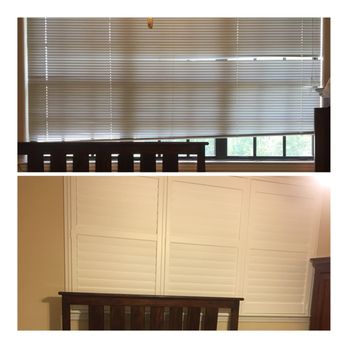 Great Window Shades - Before(top) and after (bottom) - Shades & Blinds Near Me - Jacksonville, Florida Great Window Shades - Before(top) and after (bottom) - Shades & Blinds Near Me - Jacksonville, Florida