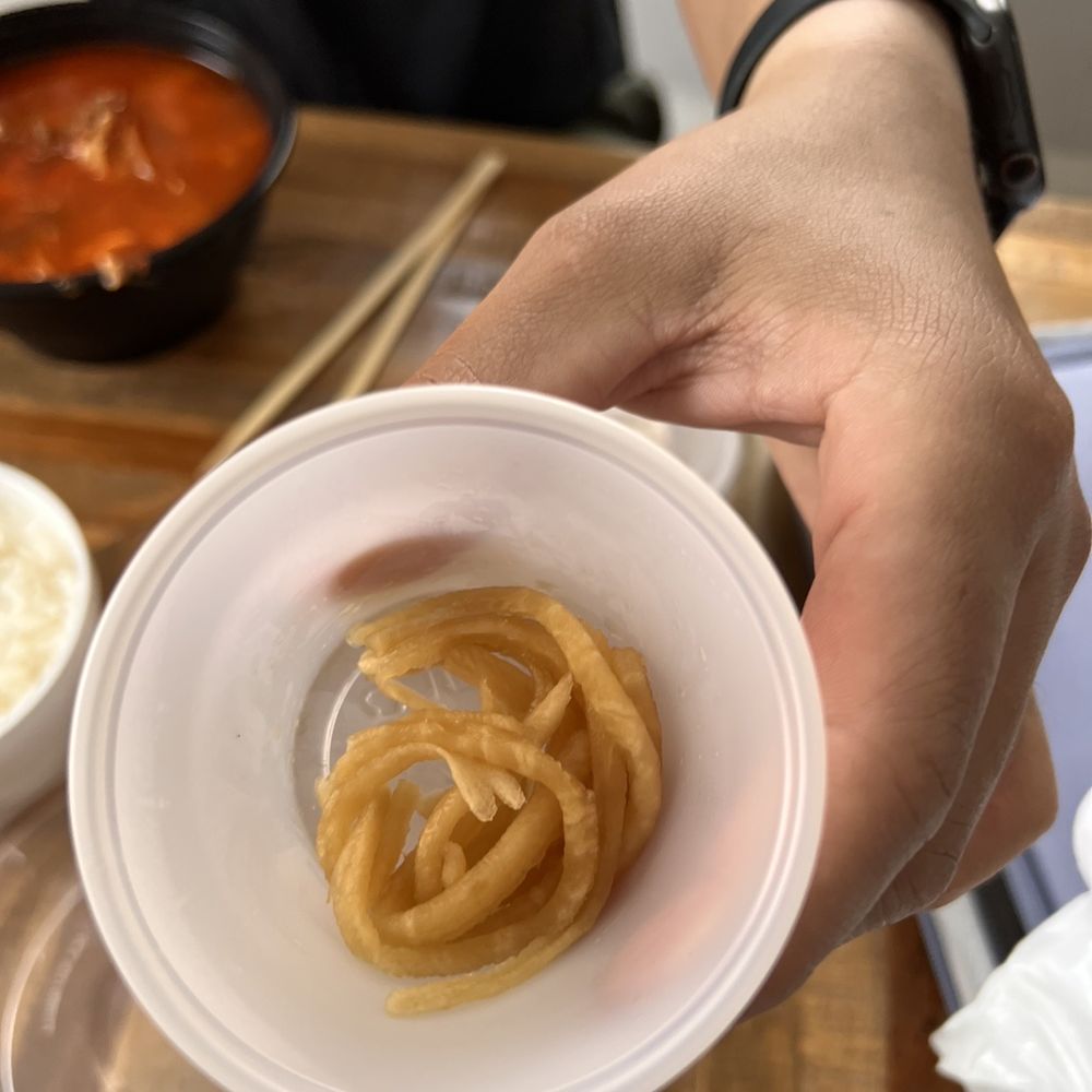 Seoulicious - Tiny portions of pickled onions as side dish - Korean Near Me - Toronto, Ontario