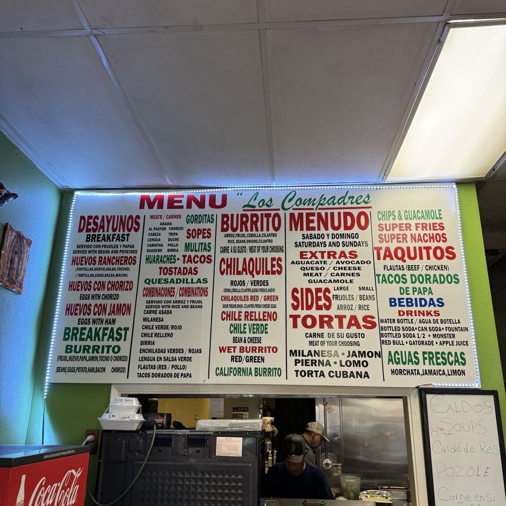 Los Compadres Tacos - New Menu 12/14/24 - Tacos Near Me - Whittier, California Los Compadres Tacos - New Menu 12/14/24 - Tacos Near Me - Whittier, California