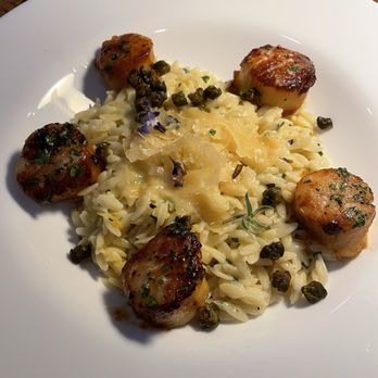 Rosie’s Ocean Gate - Scallops w/ Lemon Orzo - Seafood Near Me - Ocean Gate, New Jersey