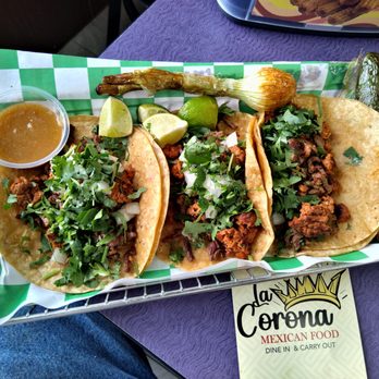 La Corona - Mixed Chorizo n Steak  WOWED name be Campachano Taco's - Mexican Near Me - Dearborn Heights, Michigan