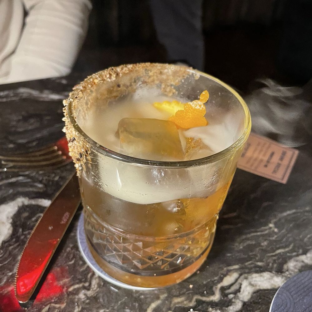 Next Door - Can't remember what this was called but basically an old fashioned with a twist - Speakeasies Near Me - Boston, Massachusetts Next Door - Can't remember what this was called but basically an old fashioned with a twist - Speakeasies Near Me - Boston, Massachusetts