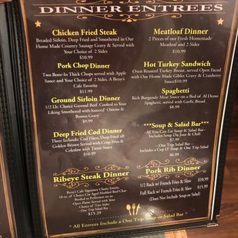 Betsy's Cafe - Some great dinner choices, too. - Cafes Near Me - Carson City, Nevada Betsy's Cafe - Some great dinner choices, too. - Cafes Near Me - Carson City, Nevada