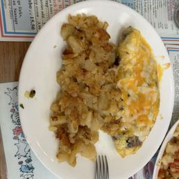 Bacon and cheese omelet