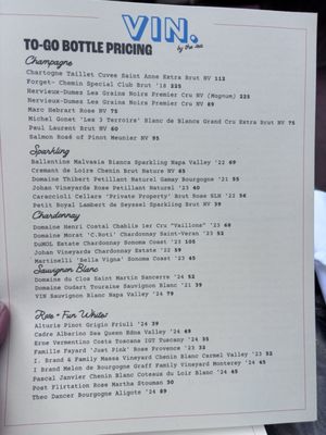 Menu photo 3 VIN By the Sea Carmel, CA Menu photo 3 VIN By the Sea Carmel, CA