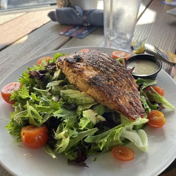 Ford's Garage - Blackened Salmon Salad - Burgers Near Me - Brandon, Florida Ford's Garage - Blackened Salmon Salad - Burgers Near Me - Brandon, Florida
