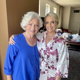 My Mom and myself after Gel's beautiful makeup! My Mom and myself after Gel's beautiful makeup!