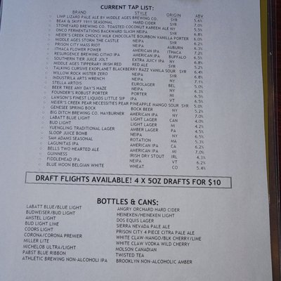 Menu photo 3 Limp Lizard Syracuse, NY