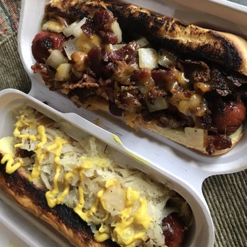 Nash Dogs - "The Don" (great name) and "The Dapper" (hold the Mayo). Far better than we expected! - Hot Dogs Near Me - Nashville , Tennessee Nash Dogs - "The Don" (great name) and "The Dapper" (hold the Mayo). Far better than we expected! - Hot Dogs Near Me - Nashville , Tennessee