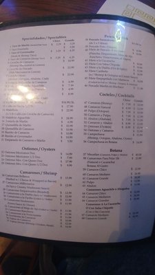 Menu photo 6 Mazatlan Restaurant Long Beach, CA
