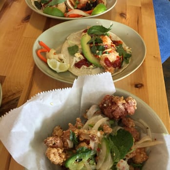 East Side King - Thai chicken karage, ebi ebi taco and more tacos in the back - Asian Fusion Near Me - Austin, Texas East Side King - Thai chicken karage, ebi ebi taco and more tacos in the back - Asian Fusion Near Me - Austin, Texas