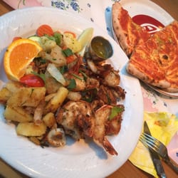 La Piazetta - Scampis und Calamari mit Beilagen
