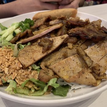Broth & Basil - Vermicelli and Charbroiled Pork and Pork Egg Roll - Noodles Near Me - Pflugerville, Texas