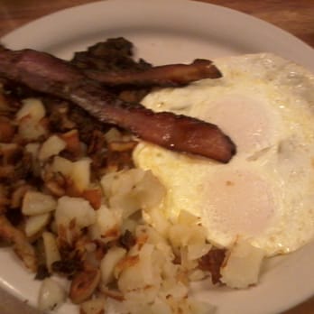 DeLuca's Diner - Steel City- 2 eggs 2 bacon + sausage & homefries. Not shown are my toast & French toast.. it wouldn't fit w/o making a scene lol - Breakfast & Brunch Near Me - Pittsburgh, Pennsylvania DeLuca's Diner - Steel City- 2 eggs 2 bacon + sausage & homefries. Not shown are my toast & French toast.. it wouldn't fit w/o making a scene lol - Breakfast & Brunch Near Me - Pittsburgh, Pennsylvania