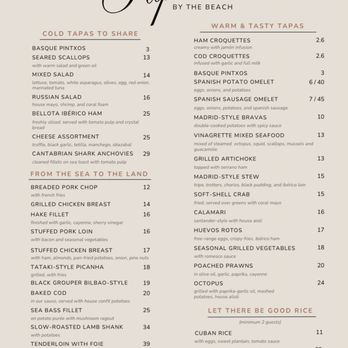 Cafe Papillon by the Beach - Española menú - Coffee & Tea Near Me - Miami Beach, Florida