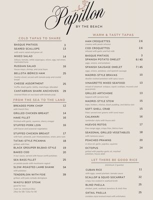 Menu photo 7 Cafe Papillon by the Beach Miami Beach, FL