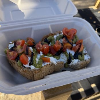 Lucy's Coffee - Toast with pesto and goat cheese - Coffee & Tea Near Me - San Luis Obispo, California Lucy's Coffee - Toast with pesto and goat cheese - Coffee & Tea Near Me - San Luis Obispo, California