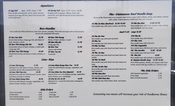 Menu photo 2 VN Pho Wenatchee, WA Menu photo 2 VN Pho Wenatchee, WA