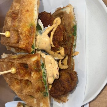 Namkeen - Clucking Waffle Sandwich - Chicken Shop Near Me - Metuchen, New Jersey Namkeen - Clucking Waffle Sandwich - Chicken Shop Near Me - Metuchen, New Jersey