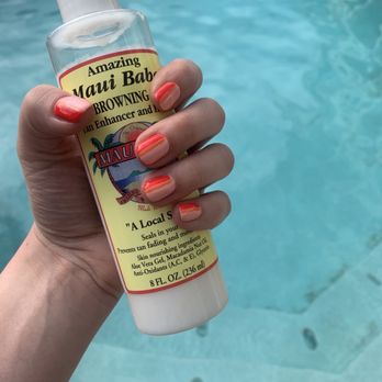 Beach Nails - Gel mani with fun design for the beach! - Nail Salons Near Me - Corolla, North Carolina Beach Nails - Gel mani with fun design for the beach! - Nail Salons Near Me - Corolla, North Carolina