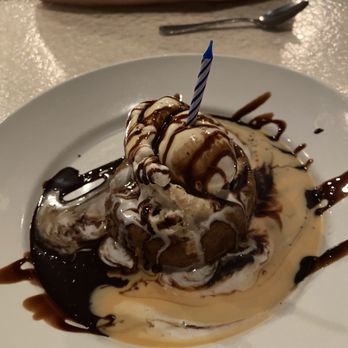 French Quarter Grille - This was my birthday day cake/ bread pudding with ice cream - American Near Me - Austin, Texas