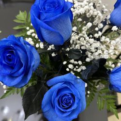 The Flower Nook - Blue roses.