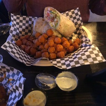 Avondale Tap - Chicken Wrap with Sweet Potato Tots - Pubs Near Me - Chicago, Illinois