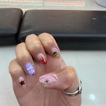 Royal Jasmine Nails - Oliver Tree themed nail art - Nail Salons Near Me - Walnut Creek, California Royal Jasmine Nails - Oliver Tree themed nail art - Nail Salons Near Me - Walnut Creek, California