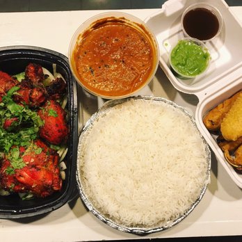Dancing Ganesha - Tandoori chicken (left) Chettinad (back) MirchiBaji (right) - Indian Near Me - Minneapolis, Minnesota