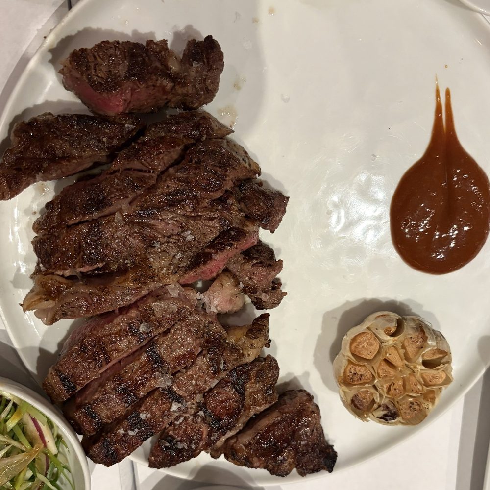 Prime & Beyond - New York Wet Aged Steak 12oz & Rice - Steakhouses Near Me - Fort Lee, New Jersey Prime & Beyond - New York Wet Aged Steak 12oz & Rice - Steakhouses Near Me - Fort Lee, New Jersey