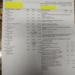 S & J Automotive - Invoice