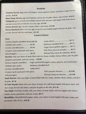 Menu photo 3 El Valle Mexican Restaurant Bingen, WA Menu photo 3 El Valle Mexican Restaurant Bingen, WA