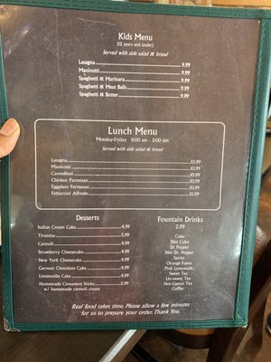 Menu photo 1 Duran's Italian Restaurant Centerville, TX