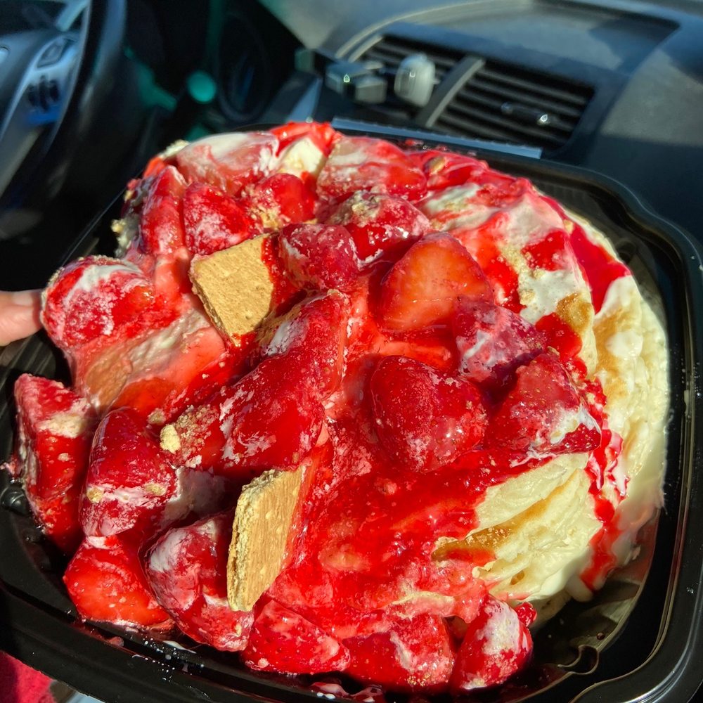 Stacked - Strawberry Cheesecake Pancakes - Breakfast & Brunch Near Me - Oak Lawn, Illinois Stacked - Strawberry Cheesecake Pancakes - Breakfast & Brunch Near Me - Oak Lawn, Illinois