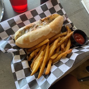 The Hudson Eatery & Bar - Philly cheesesteak with Carne Asada. - Beer Bar Near Me - Tempe, Arizona